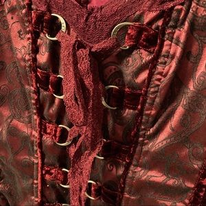 Velvet and Lace Corset Top by Tripp